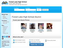 Tablet Screenshot of forestlakehighschool.org